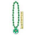 33" St. Patrick Mug Beads w/ Custom Direct Pad Printed Imprint on Hook Medallion